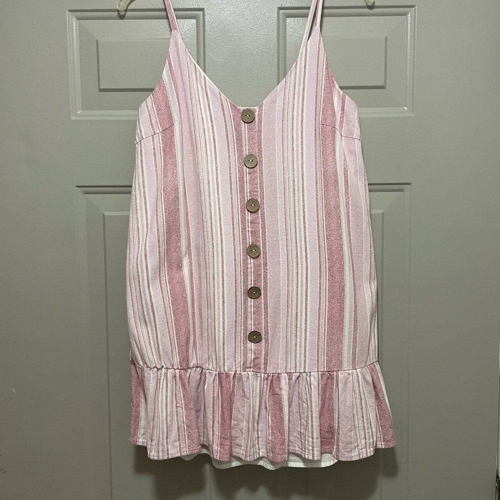 Women’s As U Wish brand striped sundress, size M GUC